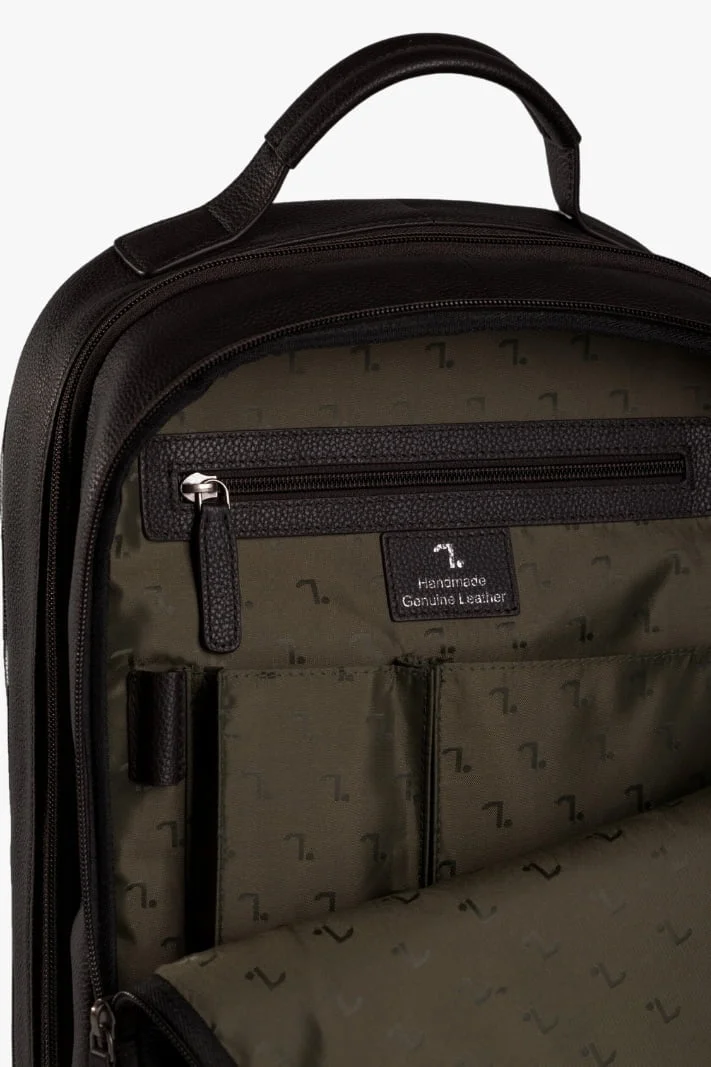 7dots Earth-20-105, Zaino in Pelle Nero