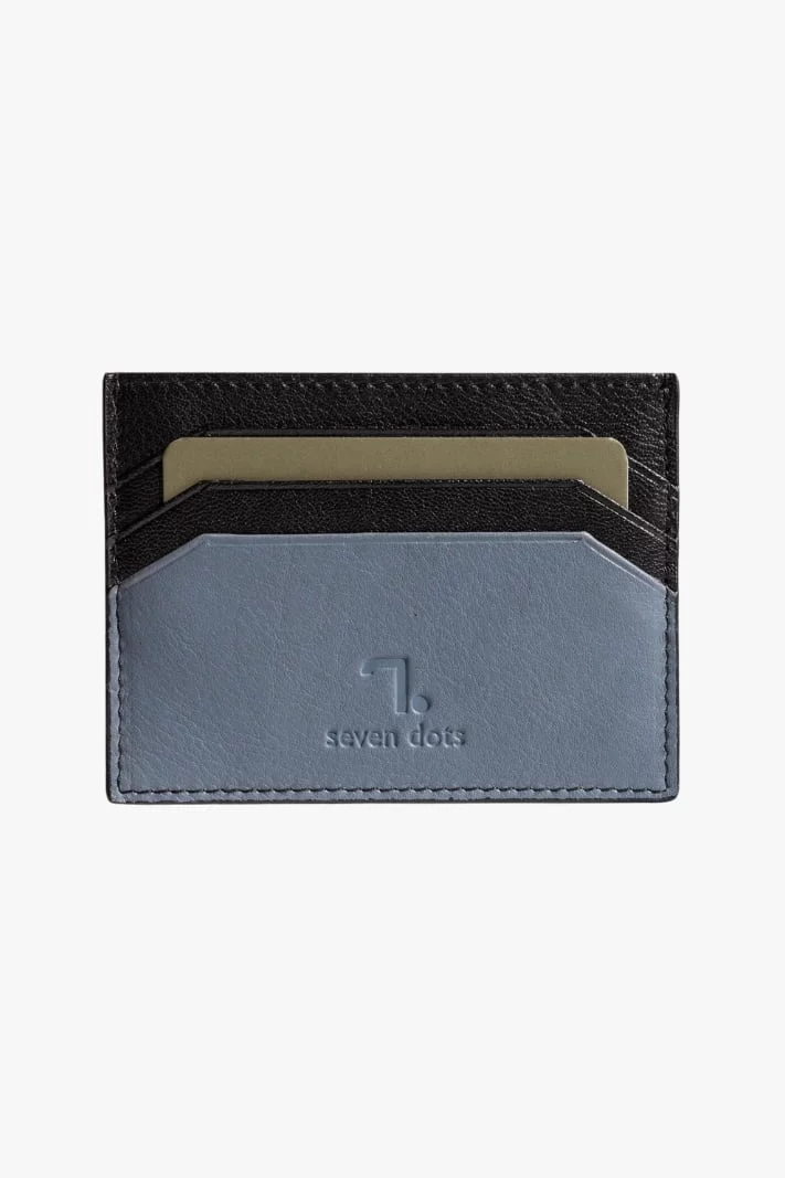 Prato-90-005, Δερμάτινη Θήκη Καρτών Denim