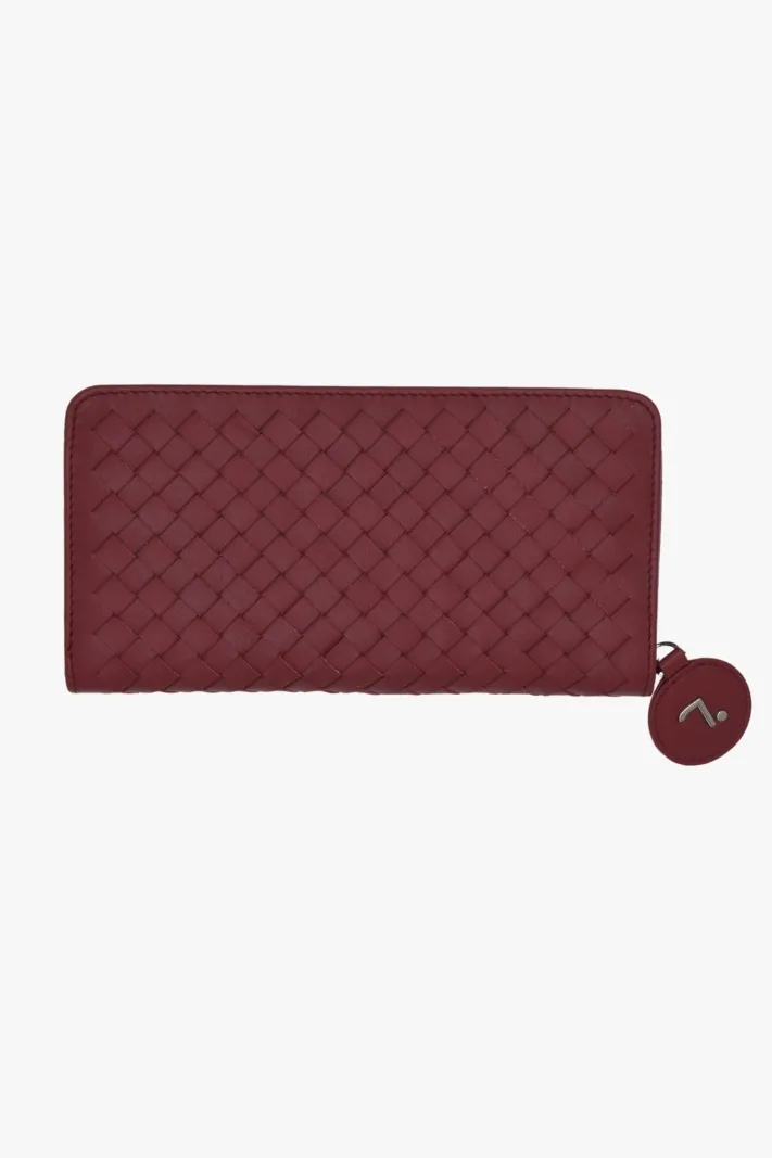 7dots Orion-75-017, Portafoglio Donna in Pelle Rosso