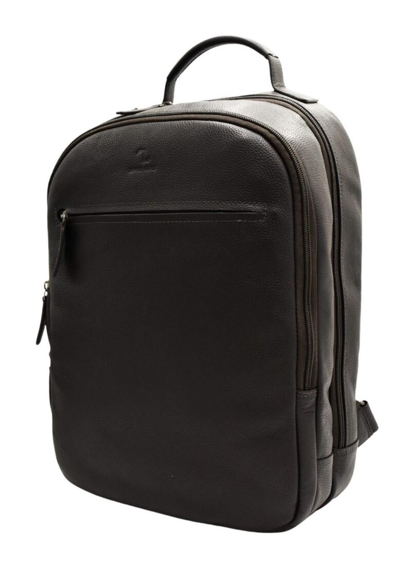 7dots Earth-20-104, Dark Brown Leather Backpack
